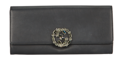 Broadway Crystals GG Clutch, front view